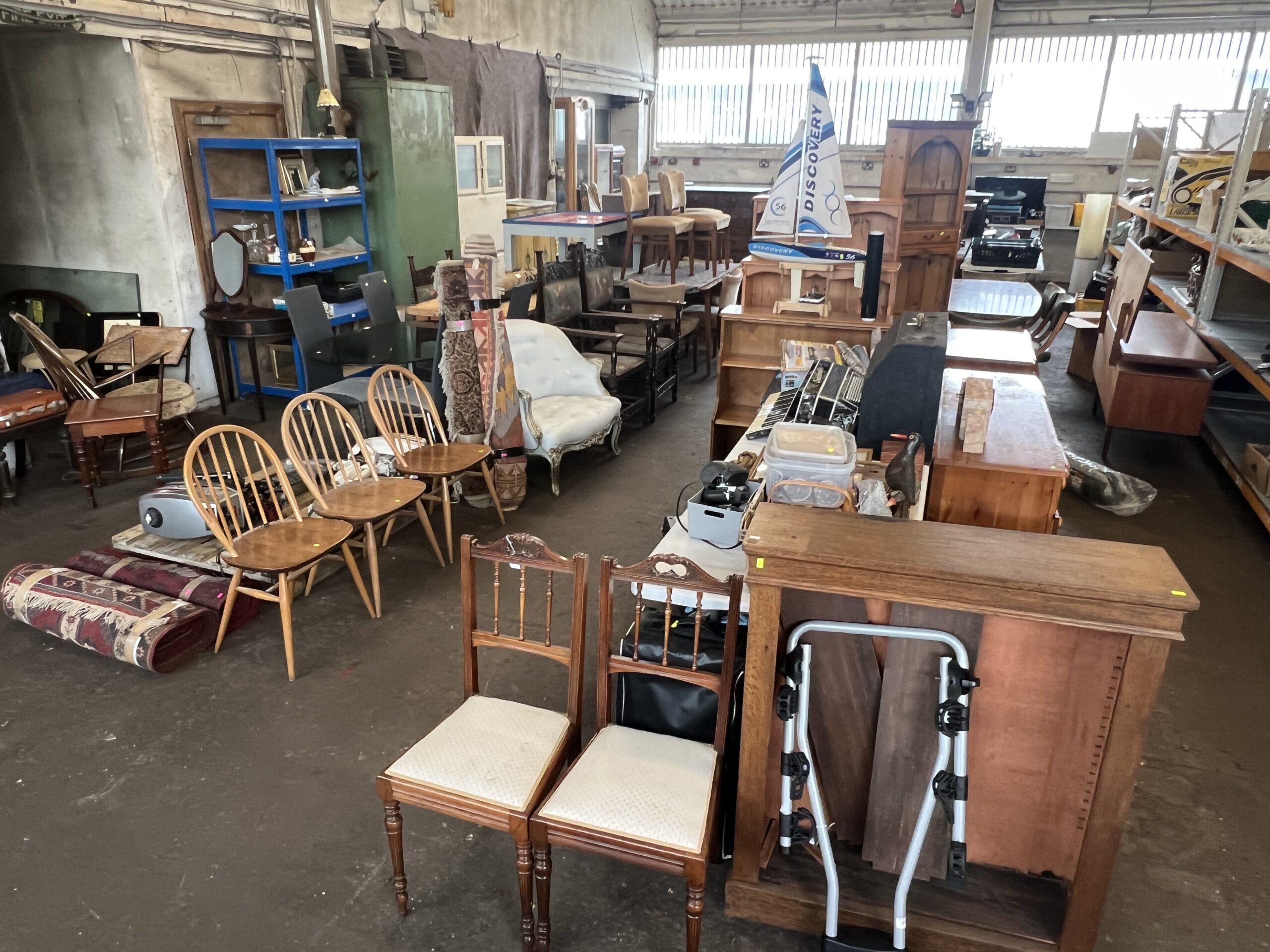 Regular sales of Furniture, ceramics and more